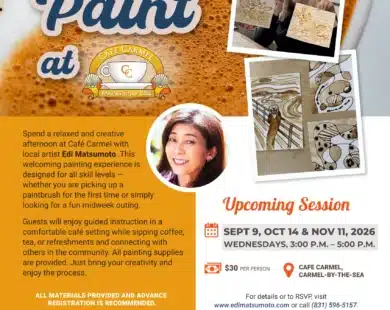 Sip & Paint at Café Carmel Fall